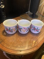 3 Unmarked Christmas mugs