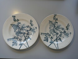 French porcelain plate with floral pattern, rarity 2 pcs.
