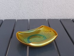 HUF 1 zsolnay eosin bowl with folded rim