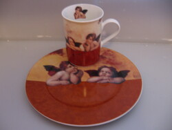 Angelic creatable porcelain mug and plate set