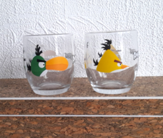 Angry birds collectible glass cup with cocoa cream 2 pcs