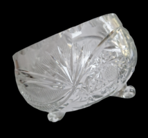 Three-legged lead crystal bonbonier