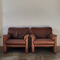 Wittmann leather sofa + 2 armchairs