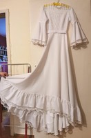 Menyasszonyi ruha retro, a 80-as évekből gyönyörű állapotban 36-38-as méret