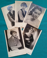 Foreign actress Dolly Haas, fashion in the 30s and 40s, postal clean photo postcards