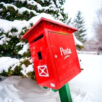 Retro, loft design iron mail box, mailbox