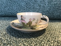 Herend Chinese pattern chung vert coffee cup and saucer