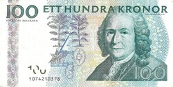100 kronor korona 2001 Svédország 2. Gyönyörű