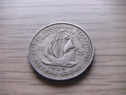 25 Cent 1959 Eastern Caribbean territories