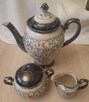 Rudolf Wachter bavaria feinsilber silver-glazed coffee and tea set