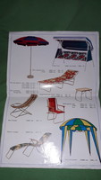 1970s trial commercial brochure - offset - camping furniture according to the pictures