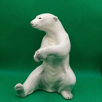Kispest granite ceramic polar bear from the 1960s