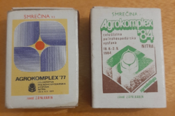 Agricultural exhibition agrocomplex 1977.08.20-09.04; 18.08.-02.09.1984 Matches