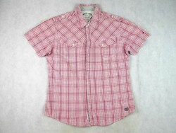 Original tommy hilfiger (xl) elegant check short sleeve men's shirt