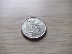 25 Cent 1962 Netherlands