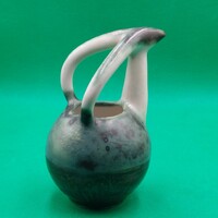 Lívia Gorka applied art ceramic vase with a ram's head