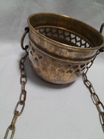 Hanging copper basket