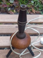 Retro 3-legged lamp, with plug, vinyl switch button design - 60s
