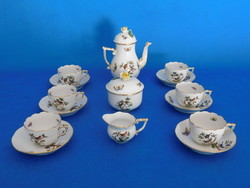 Herend Rothschild pattern 6-piece coffee set
