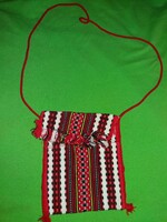 Old goulash tourism souvenir 1970s small woven bag bag 15 x 13 cm according to the pictures