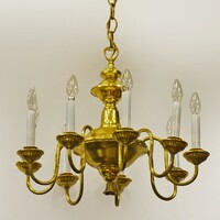 9 Incandescent copper chandelier