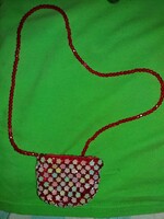 Retro traffic goods bazaar goods little girl's toy reticule, shoulder bag beaded 74 3 5 cm as shown in the pictures