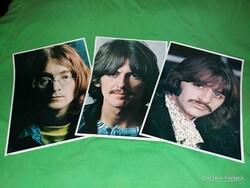 The beatles - 3 out of 4 beatles on retro color large photos 20 x 29cm/pc together according to the pictures