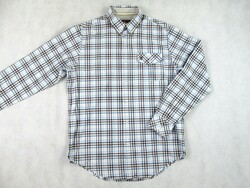 Original timberland (s / m) plaid long sleeve men's shirt