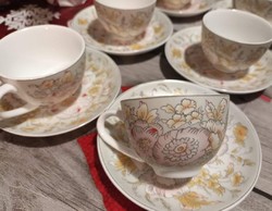 Gyönyörű 6 személyes PengDong porcelán teás/kávés készlet