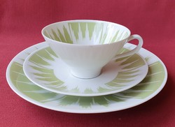 PIP Lichte német porcelán reggeliző szett csésze csészealj kistányér kávés teás
