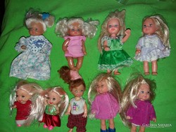 Beautiful doll package of quality mattel, simba and hasbro small barbie dolls, 9 in one, as shown in the pictures