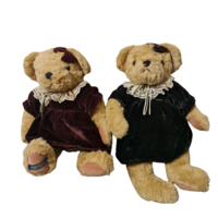 2 traditional bear collectible teddy bears