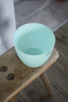 Sandra rich milk glass turquoise blue caspo, vase - new, perfect