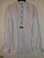Tyrolean striped women's blouse, top (38's)