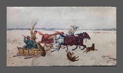 Kajetan KOSIŃSKI (1847-1935) : Farkasvadászat
