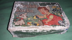 Antique Miskolc toy factory puzzle cube - toy antique cube puzzle according to the pictures