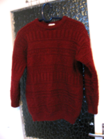 Retro stewarts cherry burgundy scotch wool sweater s