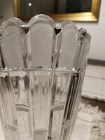 Lead crystal vase - minimalist / from the 60s, 70s