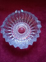 Crystal glass ashtray for Christmas, New Year's Eve celebrations