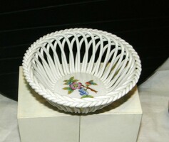 Herend Victoria pattern wicker basket