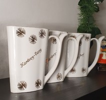 Retro Czechoslovak porcelain spa cup karlovy vary