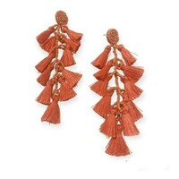 Special textile pearl earrings