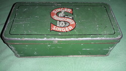 Antique singer sewing machine metal thick-walled parts box, good condition 6x16x8cm as shown in the pictures