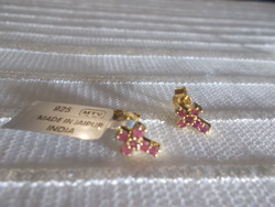 Cheapest, ruby certified gold-plated, silver stud earrings