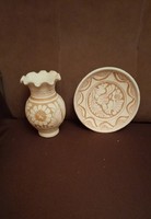 Korondi vase and plate together