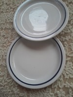 Zsolnay blue striped plate. 17 cm in diameter