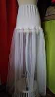 Wedding asz59 - elastic cotton and tulle white bridal petticoat