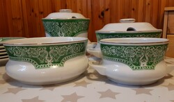 Hollóházi tableware - 6-person porcelain tableware with Tokaj pattern decor