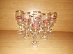 Stella artois stemmed beer glass set - 6 pieces in one (9/k)