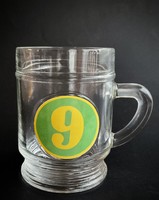 Kindergarten retro glass mug with many cups
